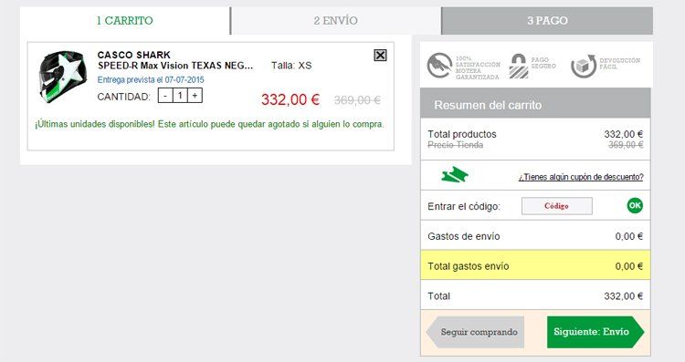 Cupón descuento de Motobuykers